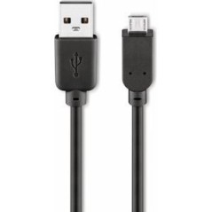 Goobay USB 2.0 to Micro Cable - 3 Meter Black - High-Quality, Durable Connection for Your Devices!